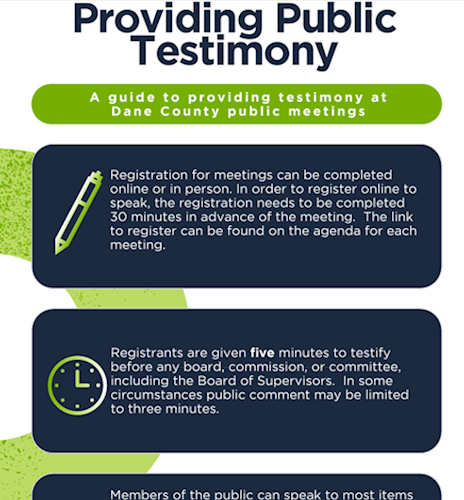 Providing Public Testimony graphic